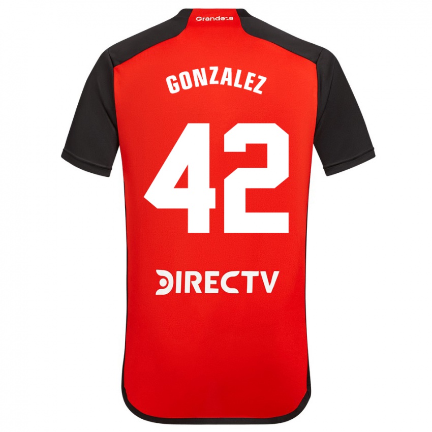 Dame Alexis González #42 Rød Bortetrøye Drakt Trøye 2023/24 Skjorter T-Skjorte