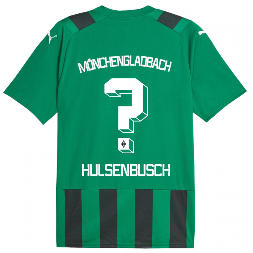 Dame Daniel Hülsenbusch #0 Svart Grønn Bortetrøye Drakt Trøye 2023/24 Skjorter T-Skjorte