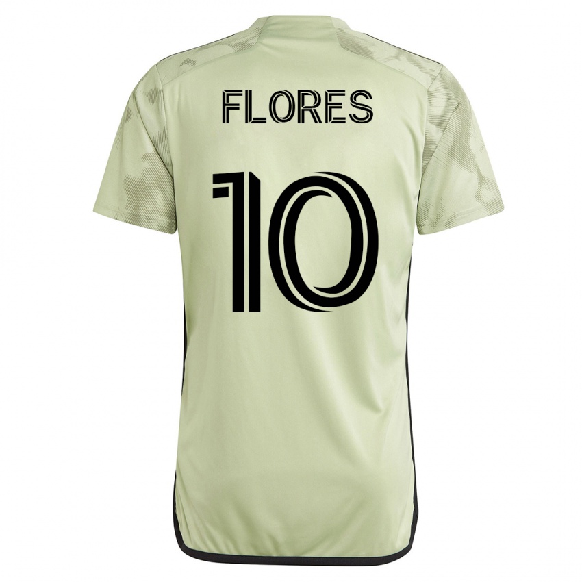 Dame Leonardo Flores #10 Grønn Bortetrøye Drakt Trøye 2023/24 Skjorter T-Skjorte