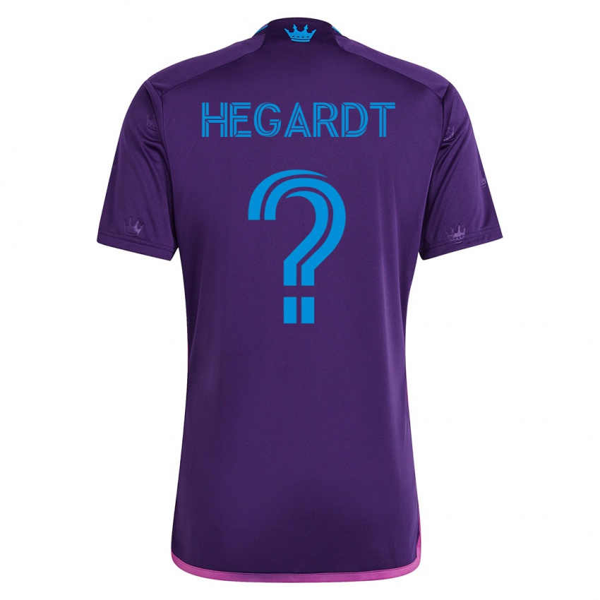 Dame Chris Hegardt #0 Fiolett Bortetrøye Drakt Trøye 2023/24 Skjorter T-Skjorte
