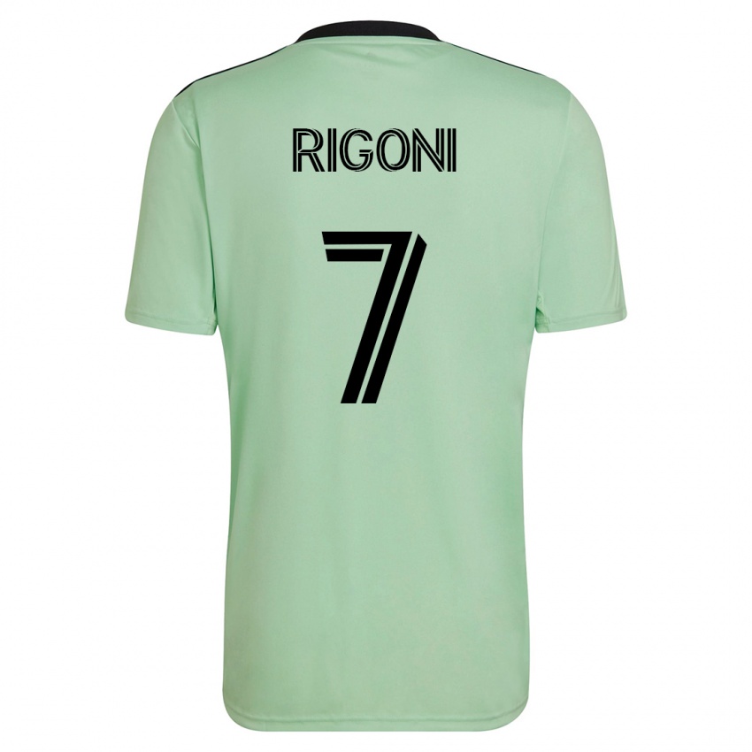 Dame Emiliano Rigoni #7 Lysegrønn Bortetrøye Drakt Trøye 2023/24 Skjorter T-Skjorte