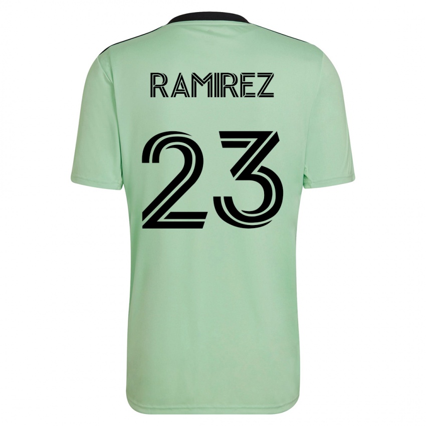 Dame Alonso Ramírez #23 Lysegrønn Bortetrøye Drakt Trøye 2023/24 Skjorter T-Skjorte