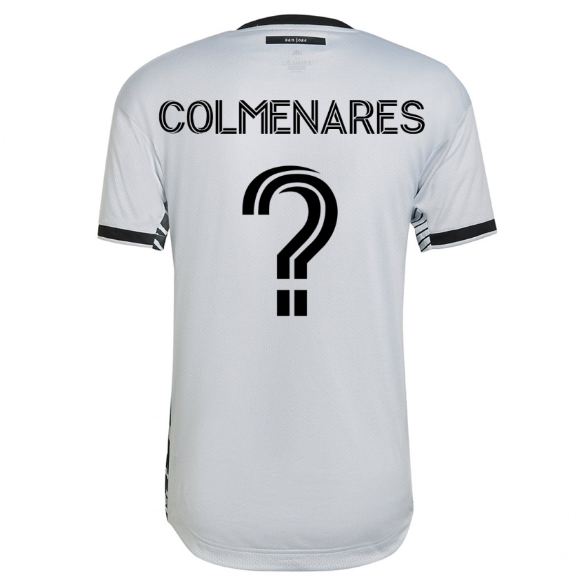 Dame Mateo Colmenares #0 Hvit Bortetrøye Drakt Trøye 2023/24 Skjorter T-Skjorte