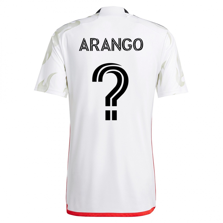 Dame Nicolas Arango #0 Hvit Bortetrøye Drakt Trøye 2023/24 Skjorter T-Skjorte