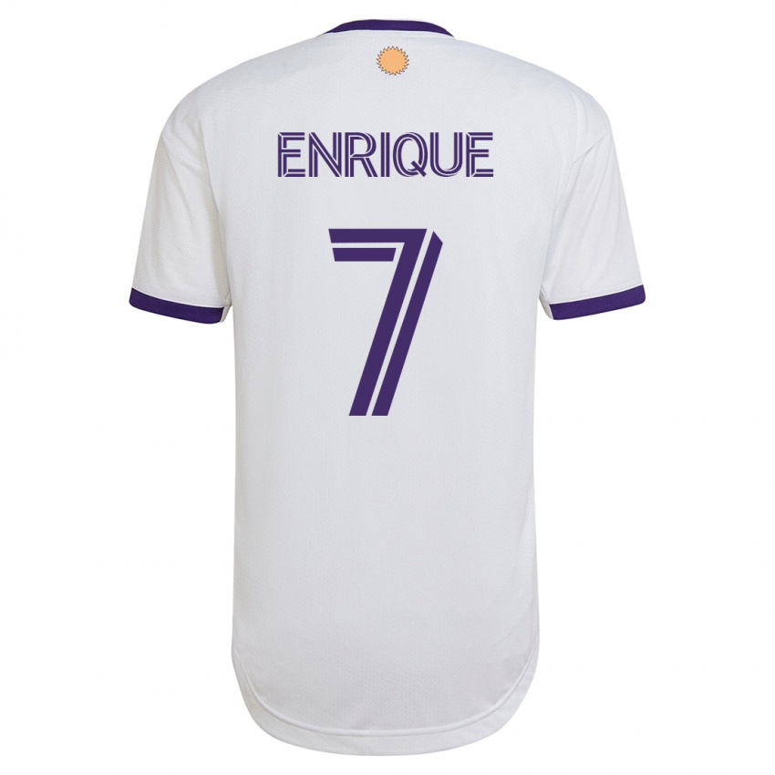 Dame Ramiro Enrique #7 Hvit Bortetrøye Drakt Trøye 2023/24 Skjorter T-Skjorte