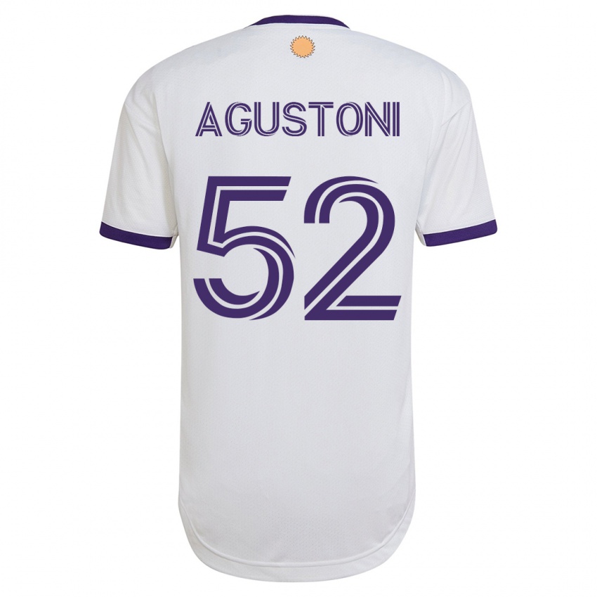 Dame Gonzalo Agustoni #52 Hvit Bortetrøye Drakt Trøye 2023/24 Skjorter T-Skjorte