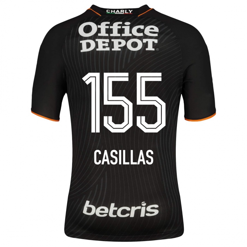 Dame Johan Casillas #155 Svart Bortetrøye Drakt Trøye 2023/24 Skjorter T-Skjorte