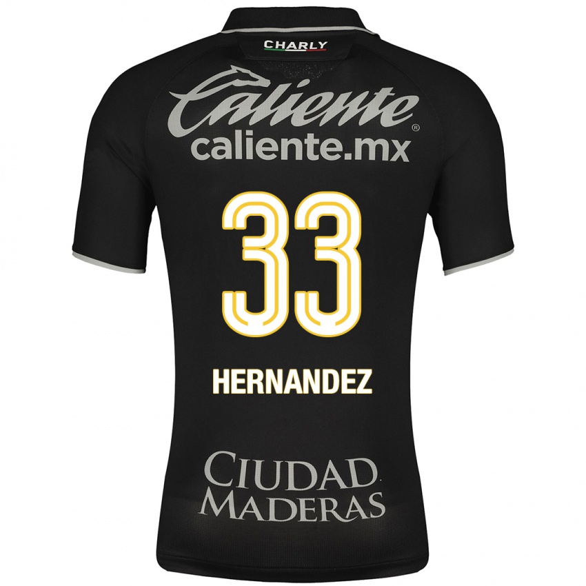 Dame Pedro Hernández #33 Svart Bortetrøye Drakt Trøye 2023/24 Skjorter T-Skjorte