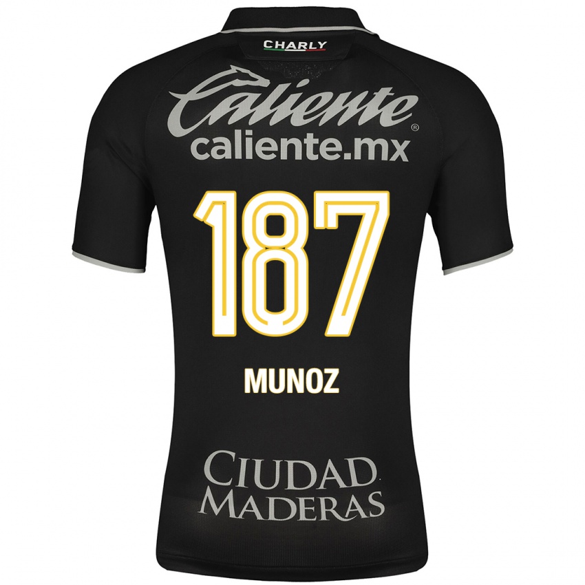 Dame Diego Muñoz #187 Svart Bortetrøye Drakt Trøye 2023/24 Skjorter T-Skjorte