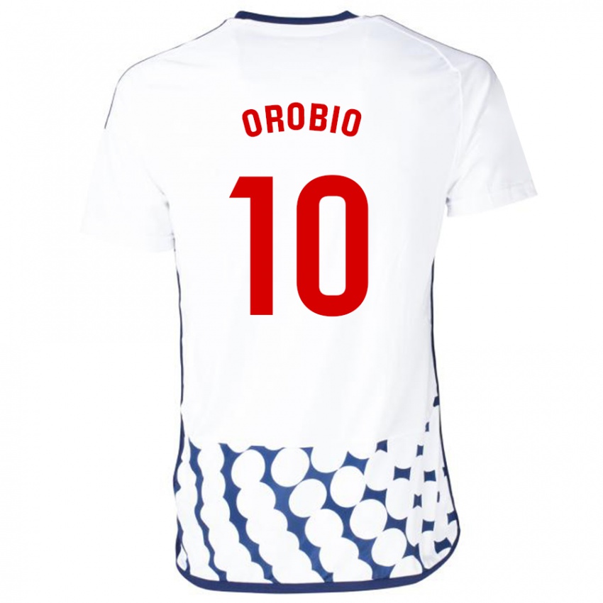 Dame Ekhiotz Orobio #10 Hvit Bortetrøye Drakt Trøye 2023/24 Skjorter T-Skjorte
