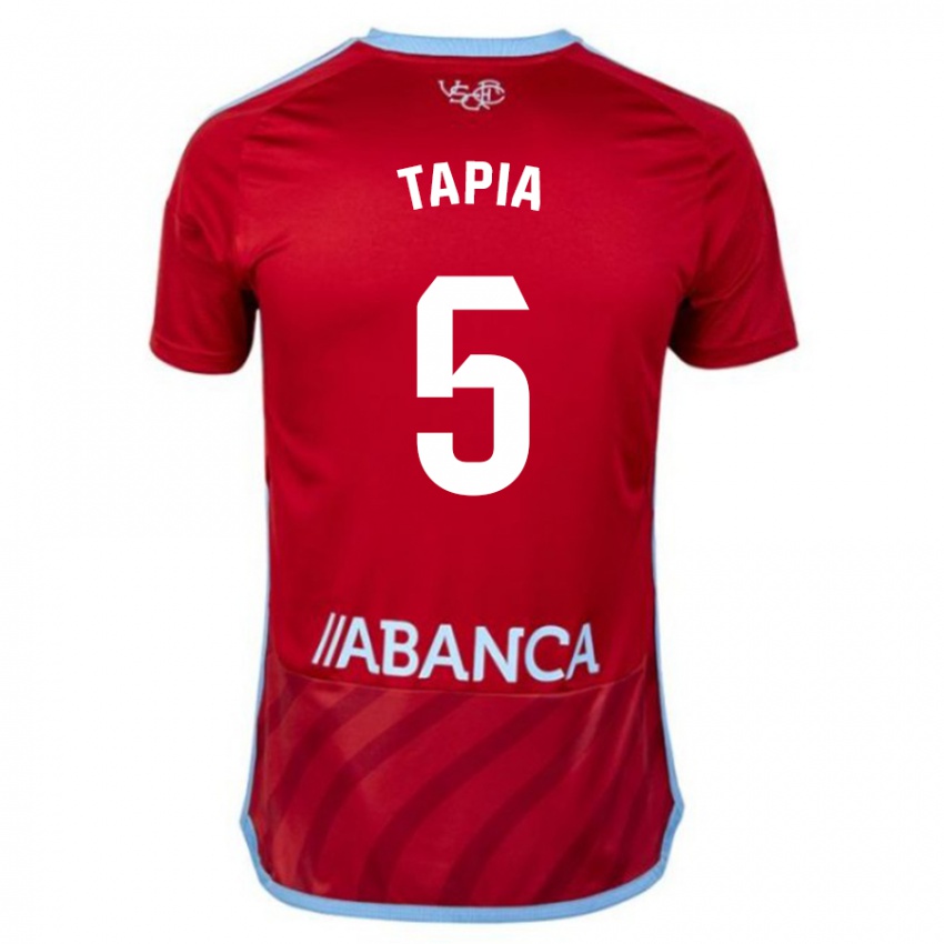 Dame Renato Tapia #5 Rød Bortetrøye Drakt Trøye 2023/24 Skjorter T-Skjorte