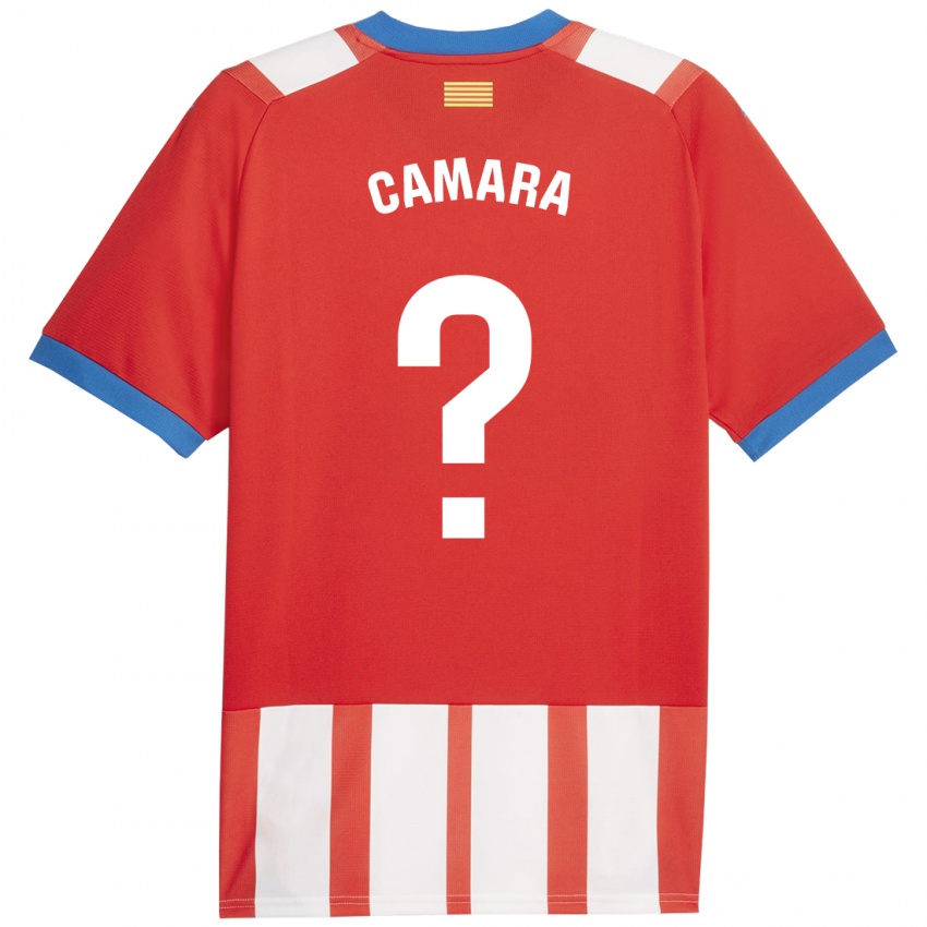 Barn Dawda Camara #0 Rød Hvit Hjemmetrøye Drakt Trøye 2023/24 Skjorter T-Skjorte