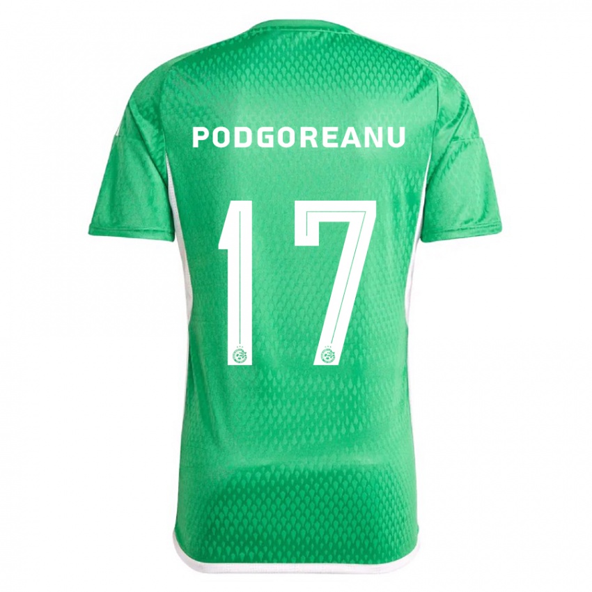 Barn Suf Podgoreanu #17 Hvit Blå Hjemmetrøye Drakt Trøye 2023/24 Skjorter T-Skjorte