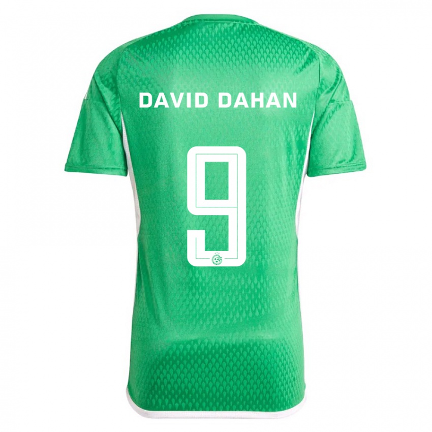 Barn Omer David Dahan #9 Hvit Blå Hjemmetrøye Drakt Trøye 2023/24 Skjorter T-Skjorte