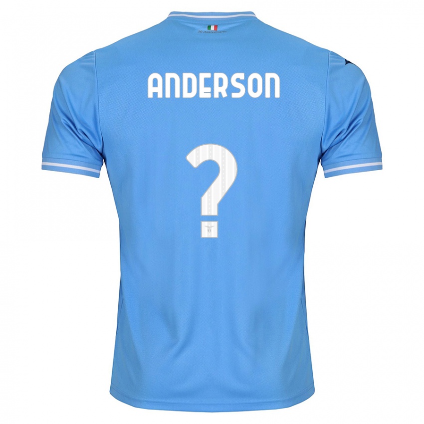Barn André Anderson #0 Blå Hjemmetrøye Drakt Trøye 2023/24 Skjorter T-Skjorte
