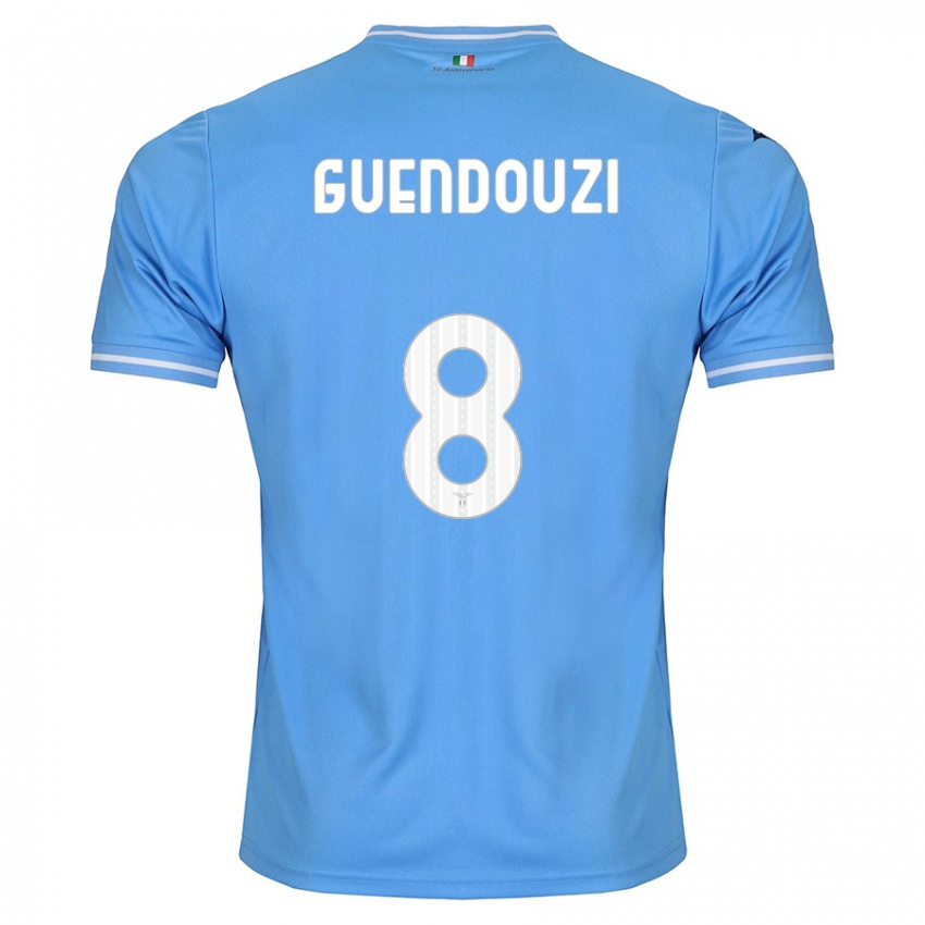 Barn Matteo Guendouzi #8 Blå Hjemmetrøye Drakt Trøye 2023/24 Skjorter T-Skjorte