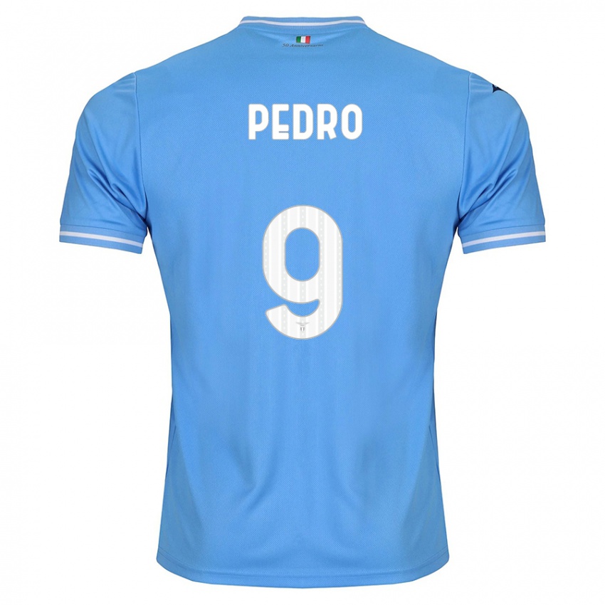 Barn Pedro #9 Blå Hjemmetrøye Drakt Trøye 2023/24 Skjorter T-Skjorte