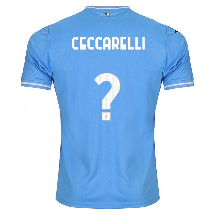 Barn Alessandro Ceccarelli #0 Blå Hjemmetrøye Drakt Trøye 2023/24 Skjorter T-Skjorte