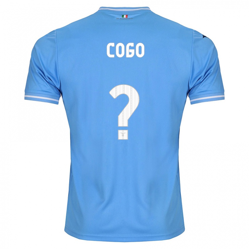 Barn Giovanni Cogo #0 Blå Hjemmetrøye Drakt Trøye 2023/24 Skjorter T-Skjorte