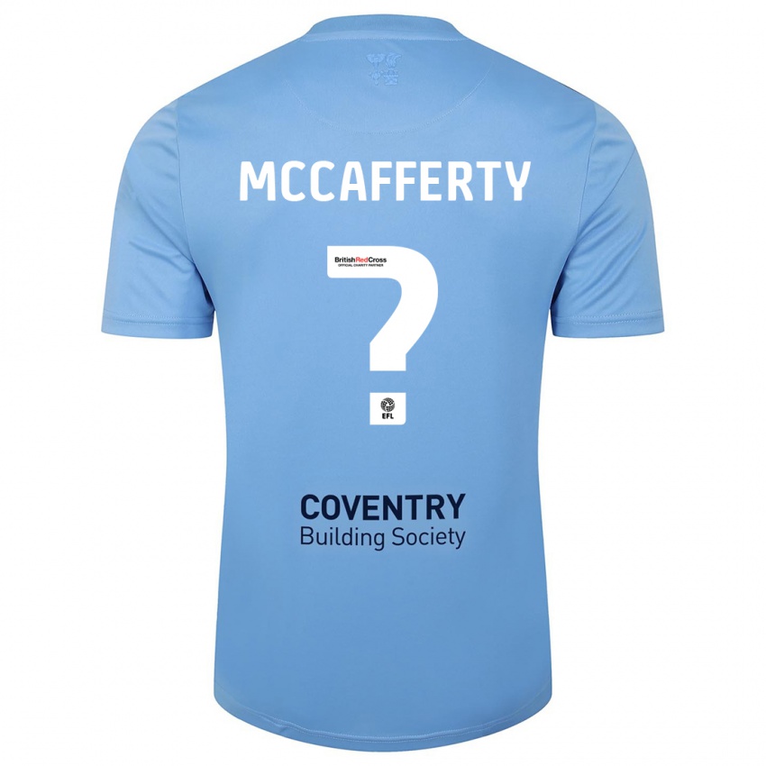 Barn Lewys Mccafferty #0 Himmelblå Hjemmetrøye Drakt Trøye 2023/24 Skjorter T-Skjorte