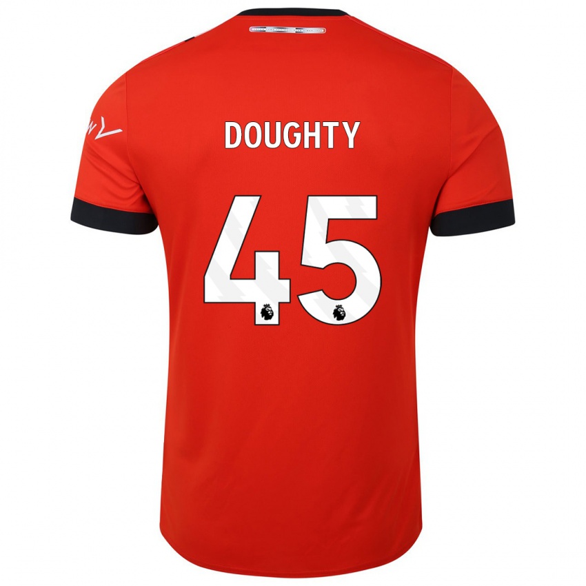 Barn Alfie Doughty #45 Rød Hjemmetrøye Drakt Trøye 2023/24 Skjorter T-Skjorte
