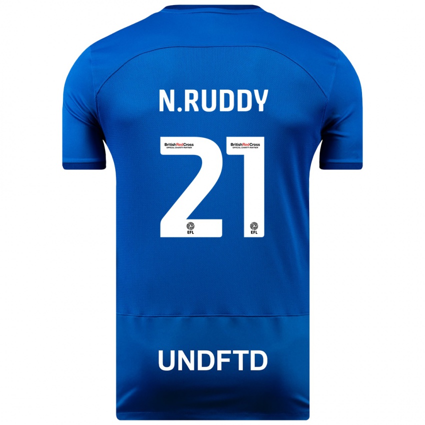 Barn John Ruddy #21 Blå Hjemmetrøye Drakt Trøye 2023/24 Skjorter T-Skjorte