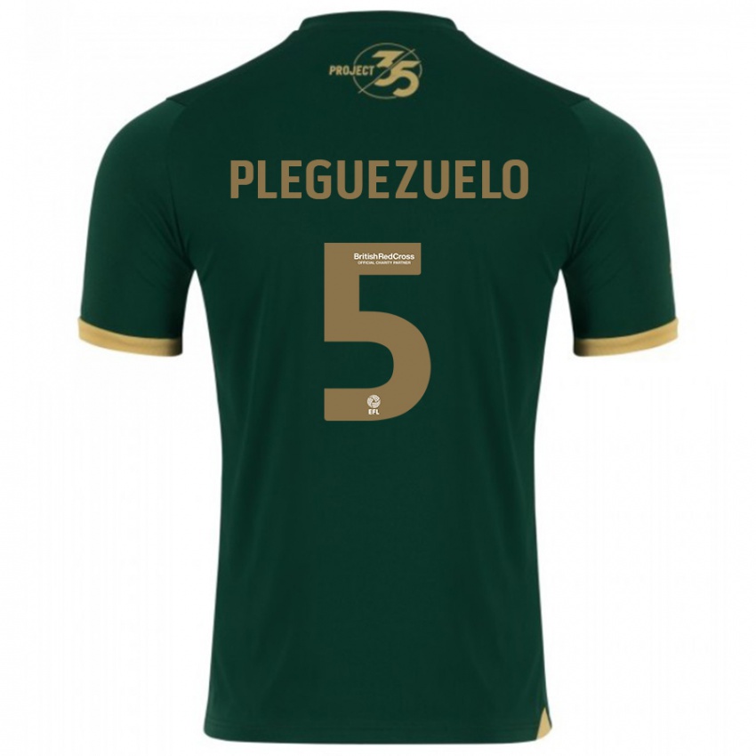 Barn Julio Pleguezuelo #5 Grønn Hjemmetrøye Drakt Trøye 2023/24 Skjorter T-Skjorte