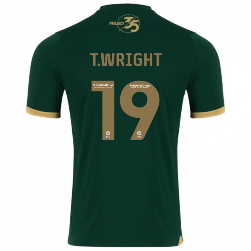 Barn Tyreik Wright #19 Grønn Hjemmetrøye Drakt Trøye 2023/24 Skjorter T-Skjorte