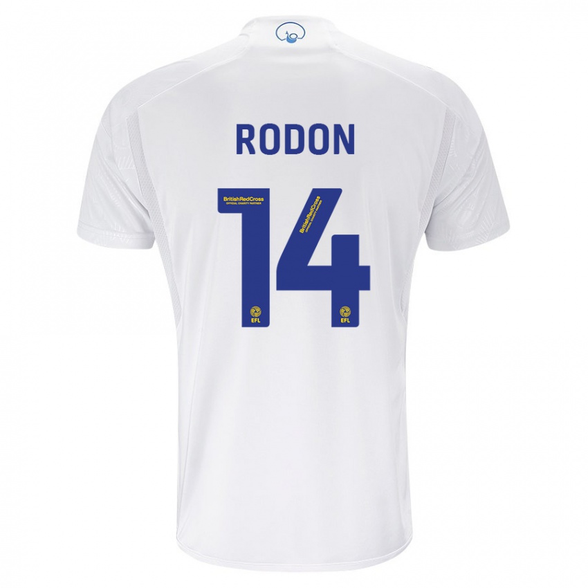 Barn Joe Rodon #14 Hvit Hjemmetrøye Drakt Trøye 2023/24 Skjorter T-Skjorte