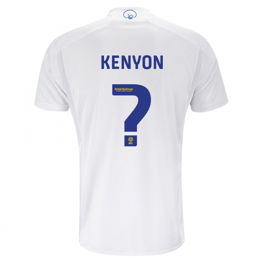 Barn George Kenyon #0 Hvit Hjemmetrøye Drakt Trøye 2023/24 Skjorter T-Skjorte