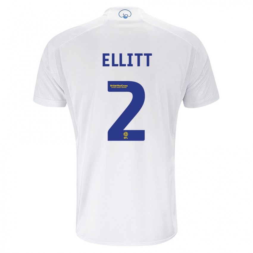 Barn Izzy Ellitt #2 Hvit Hjemmetrøye Drakt Trøye 2023/24 Skjorter T-Skjorte