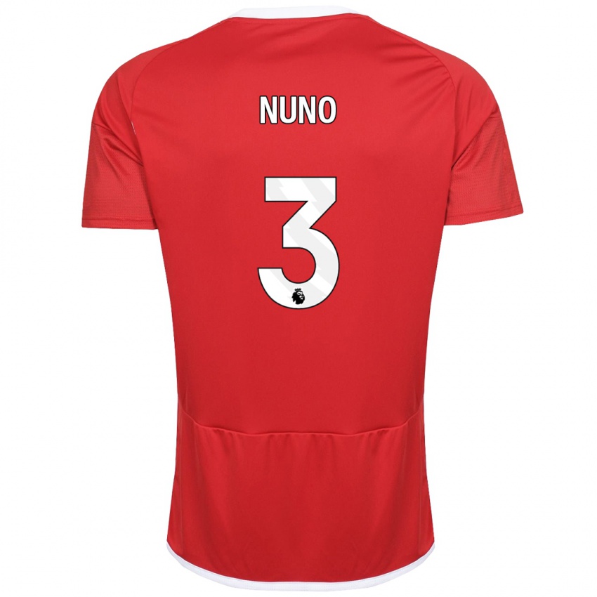 Barn Nuno Tavares #3 Rød Hjemmetrøye Drakt Trøye 2023/24 Skjorter T-Skjorte