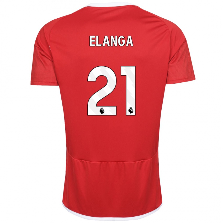Barn Anthony Elanga #21 Rød Hjemmetrøye Drakt Trøye 2023/24 Skjorter T-Skjorte