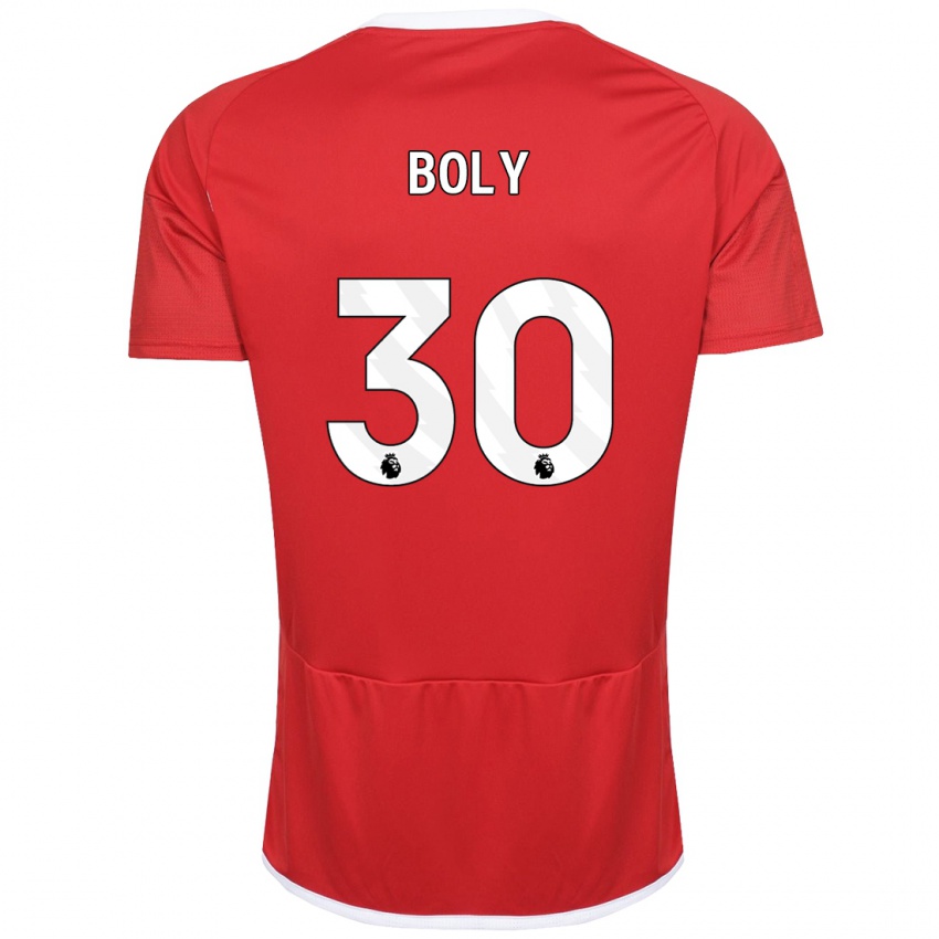 Barn Willy Boly #30 Rød Hjemmetrøye Drakt Trøye 2023/24 Skjorter T-Skjorte