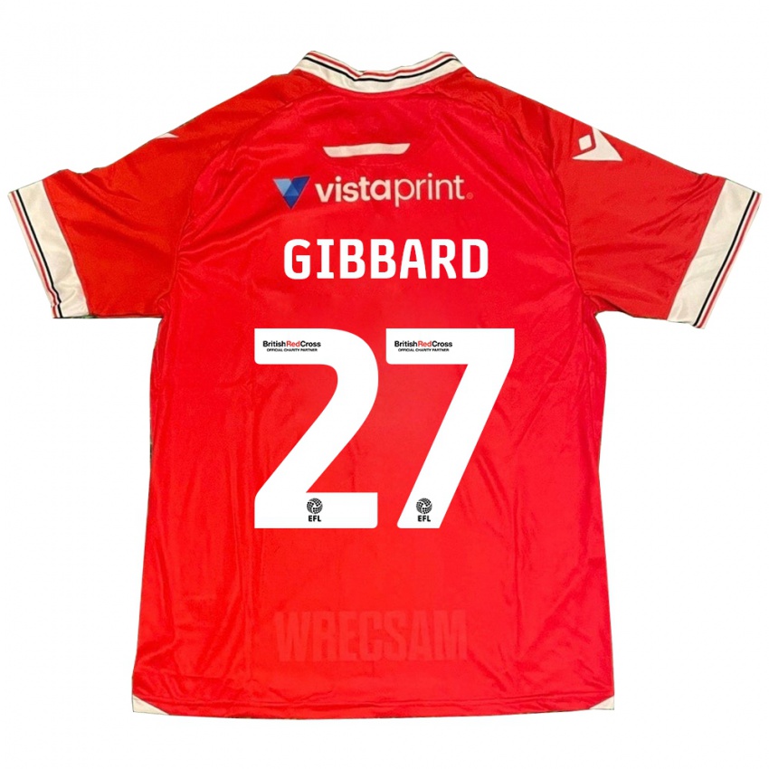 Barn Mari Gibbard #27 Rød Hjemmetrøye Drakt Trøye 2023/24 Skjorter T-Skjorte