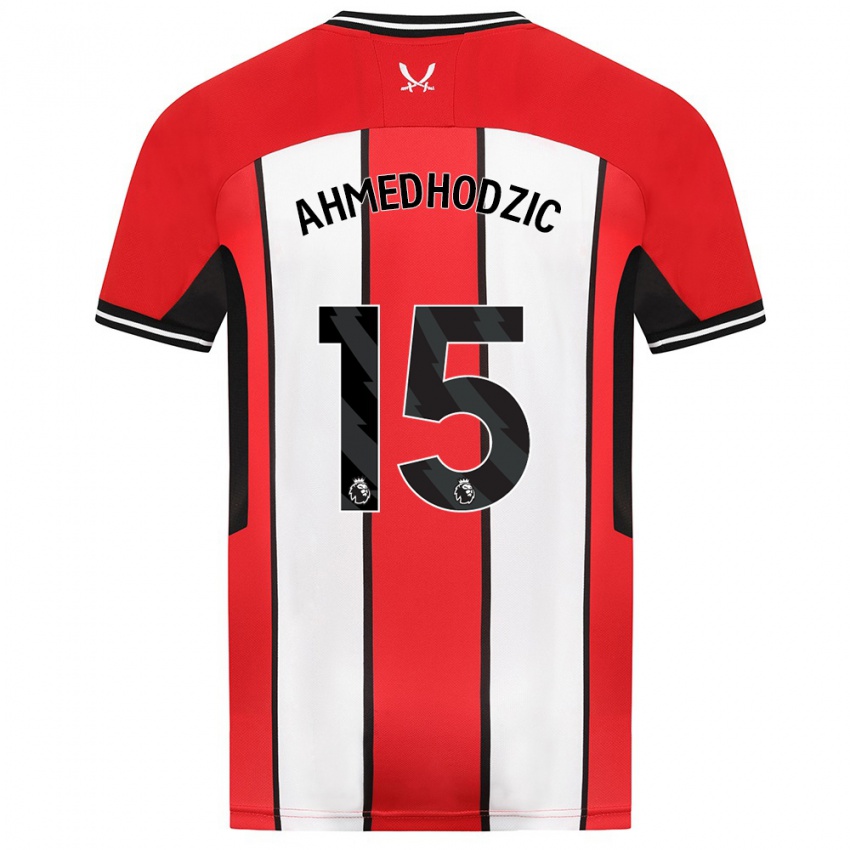 Barn Anel Ahmedhodzic #15 Rød Hjemmetrøye Drakt Trøye 2023/24 Skjorter T-Skjorte