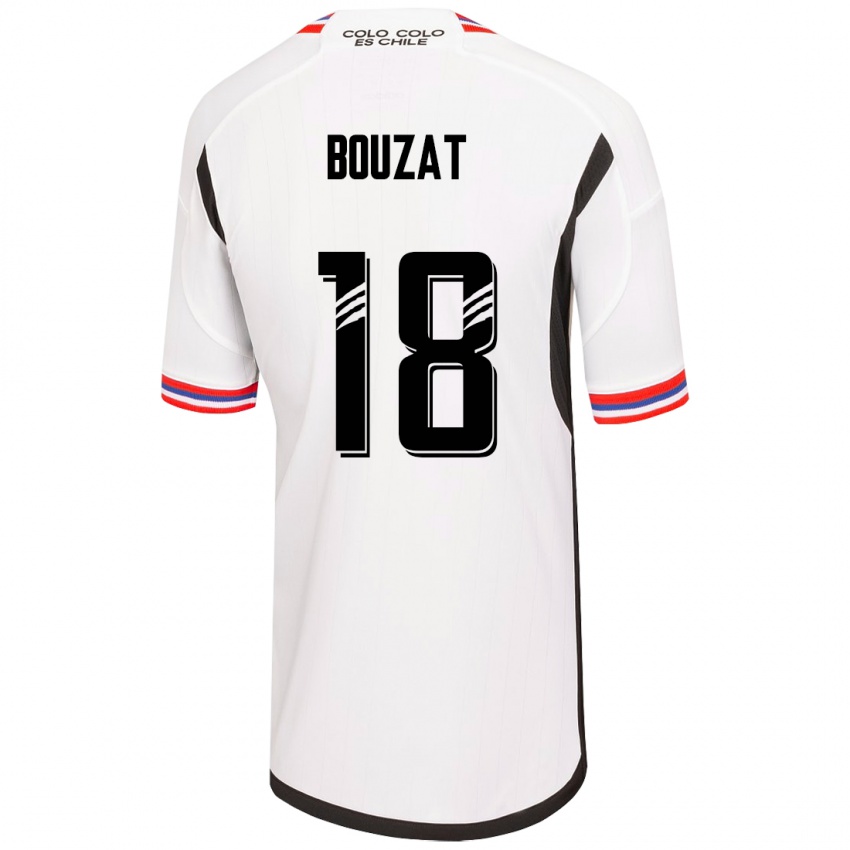 Barn Agustín Bouzat #18 Hvit Hjemmetrøye Drakt Trøye 2023/24 Skjorter T-Skjorte