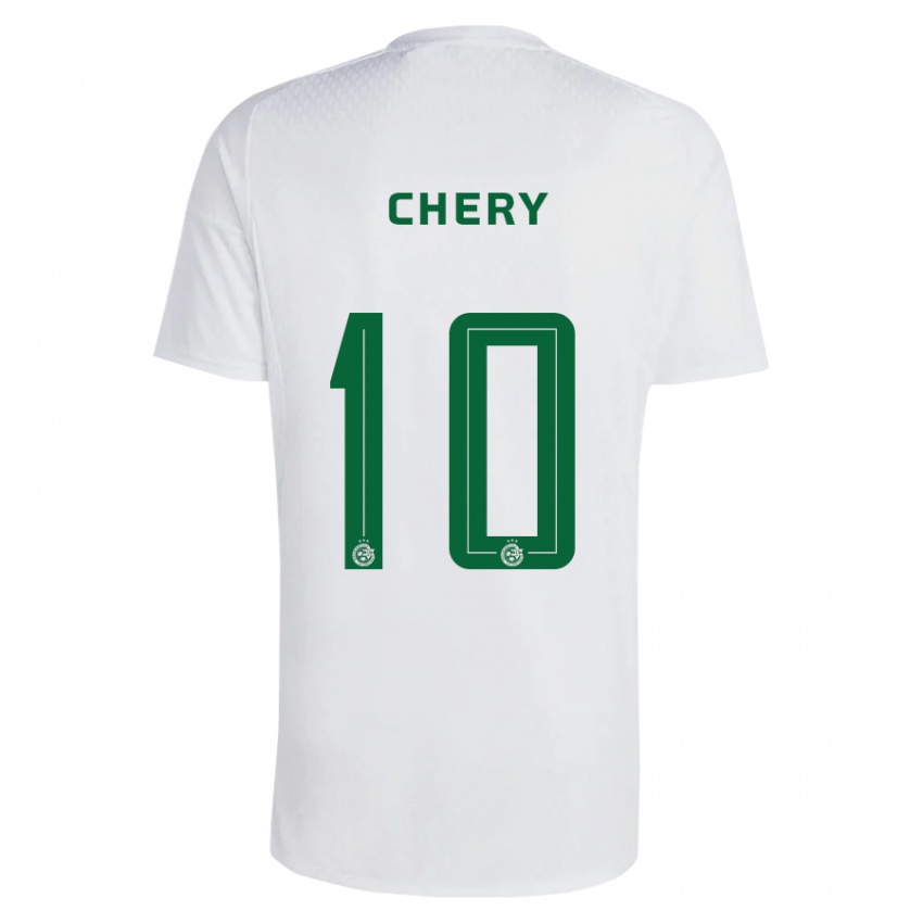 Barn Tjaronn Chery #10 Grønnblå Bortetrøye Drakt Trøye 2023/24 Skjorter T-Skjorte