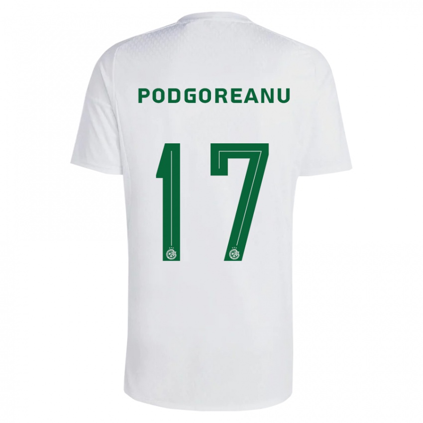 Barn Suf Podgoreanu #17 Grønnblå Bortetrøye Drakt Trøye 2023/24 Skjorter T-Skjorte