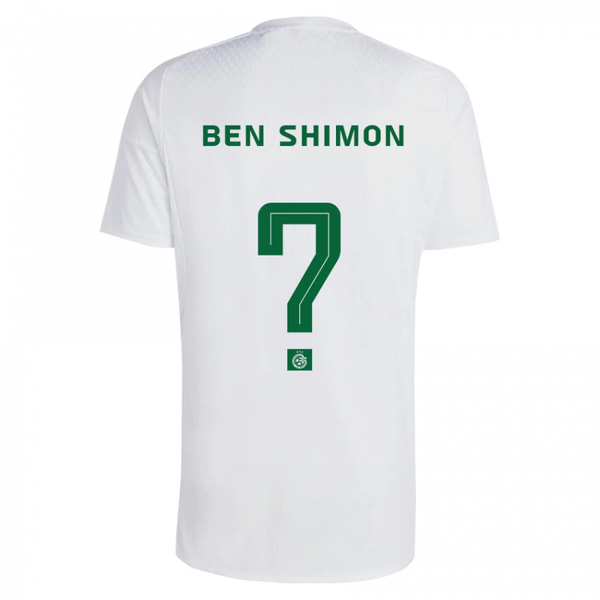 Barn Elad Ben Shimon #0 Grønnblå Bortetrøye Drakt Trøye 2023/24 Skjorter T-Skjorte