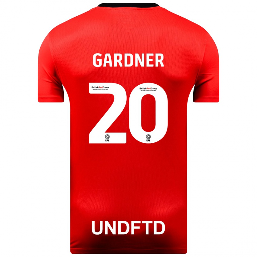 Barn Gary Gardner #20 Rød Bortetrøye Drakt Trøye 2023/24 Skjorter T-Skjorte