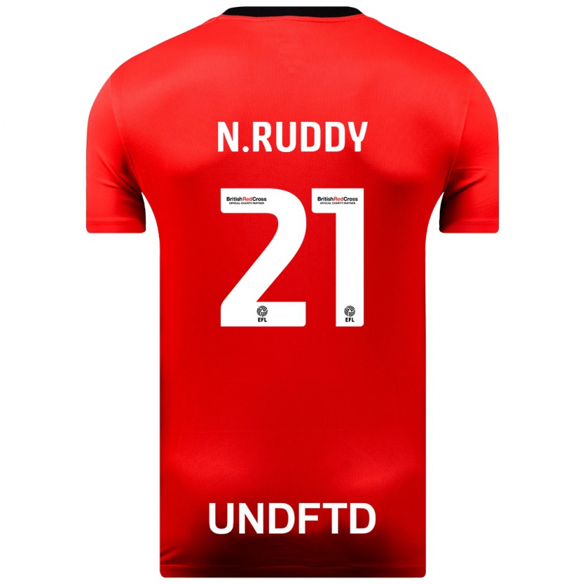 Barn John Ruddy #21 Rød Bortetrøye Drakt Trøye 2023/24 Skjorter T-Skjorte
