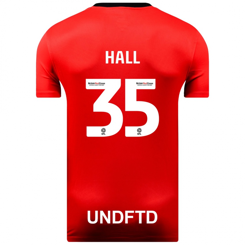 Barn George Hall #35 Rød Bortetrøye Drakt Trøye 2023/24 Skjorter T-Skjorte
