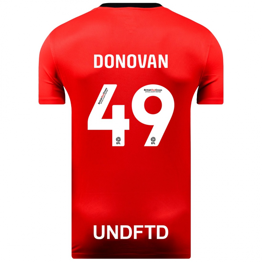 Barn Romelle Donovan #49 Rød Bortetrøye Drakt Trøye 2023/24 Skjorter T-Skjorte