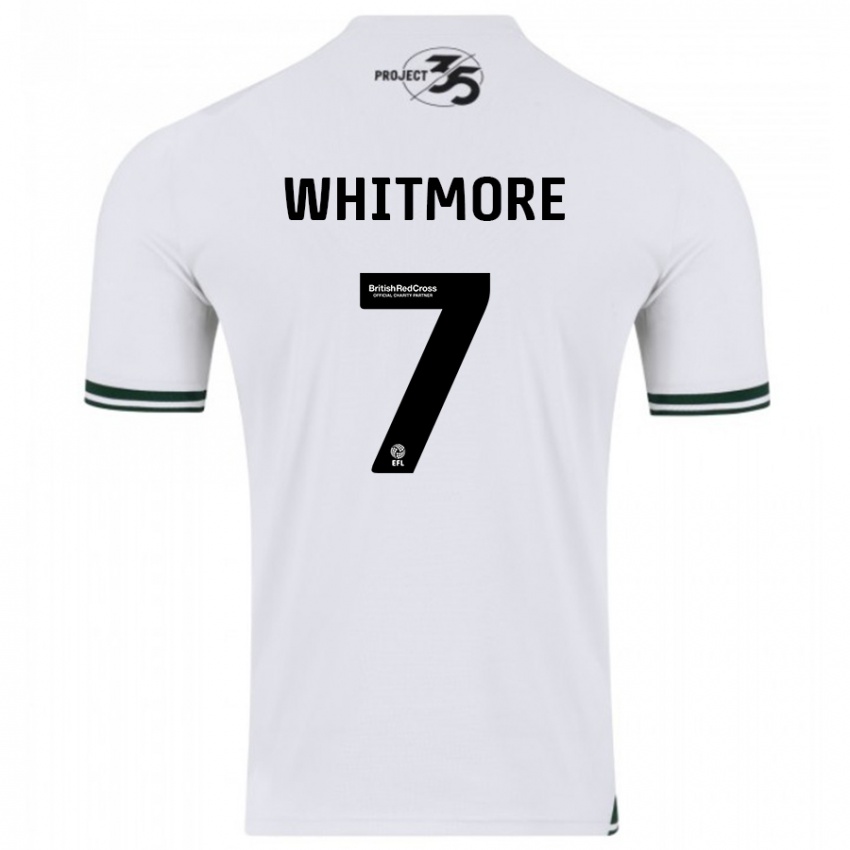 Barn Charlotte Whitmore #7 Hvit Bortetrøye Drakt Trøye 2023/24 Skjorter T-Skjorte