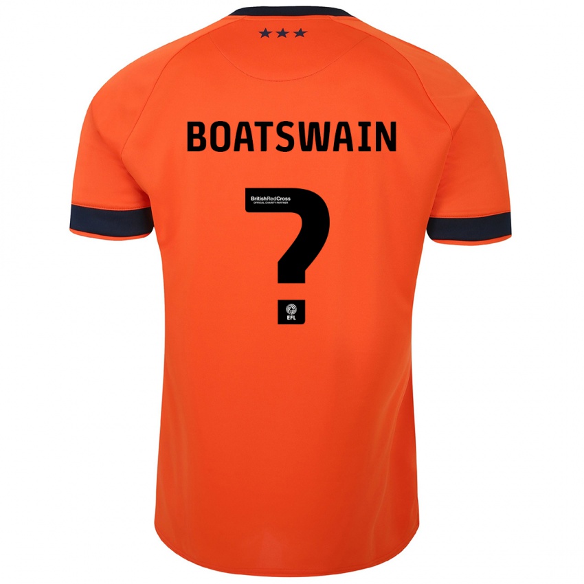 Barn Ashley Boatswain #0 Oransje Bortetrøye Drakt Trøye 2023/24 Skjorter T-Skjorte