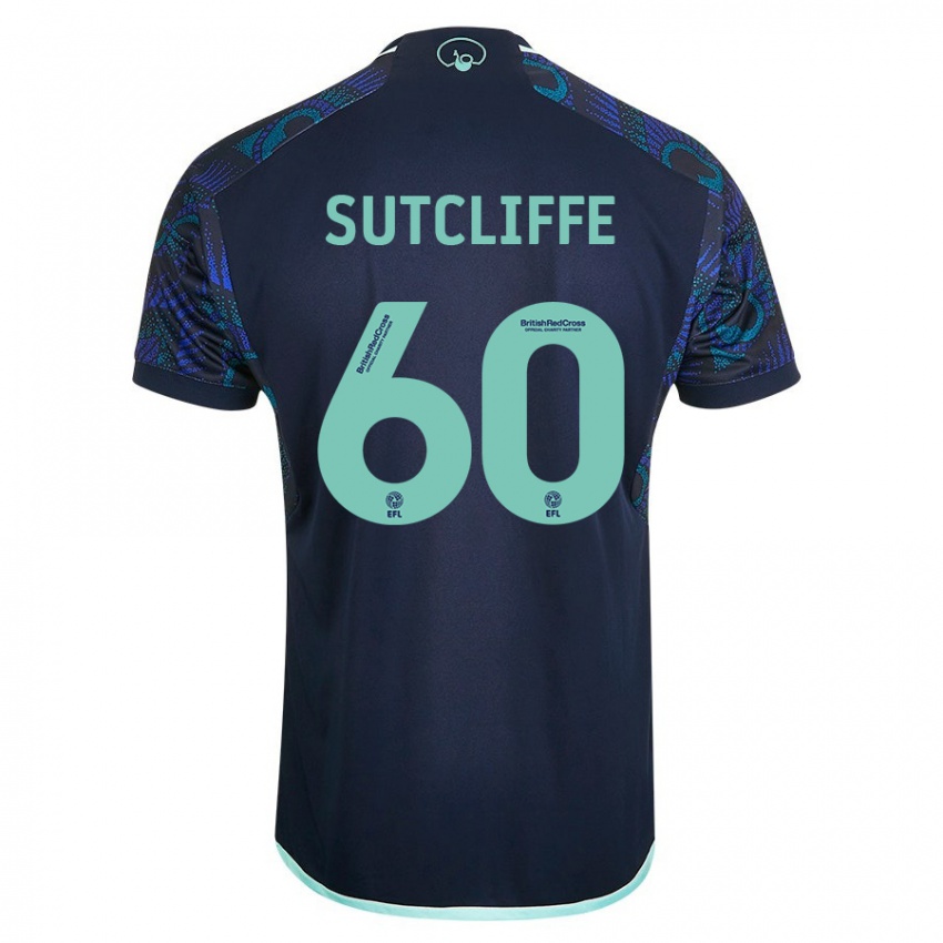 Barn Harvey Sutcliffe #60 Blå Bortetrøye Drakt Trøye 2023/24 Skjorter T-Skjorte