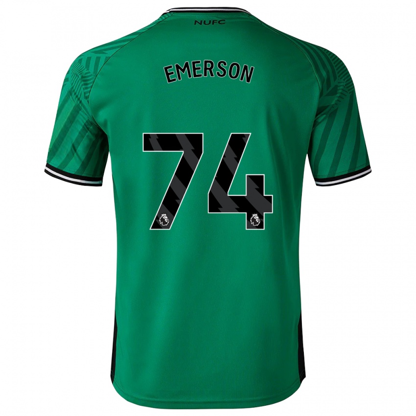 Barn Johnny Emerson #74 Grønn Bortetrøye Drakt Trøye 2023/24 Skjorter T-Skjorte