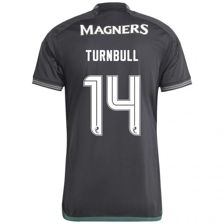 Barn David Turnbull #14 Svart Bortetrøye Drakt Trøye 2023/24 Skjorter T-Skjorte