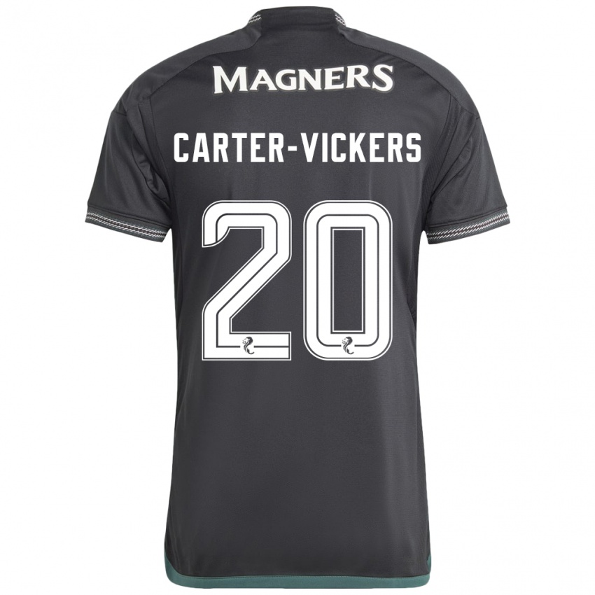 Barn Cameron Carter-Vickers #20 Svart Bortetrøye Drakt Trøye 2023/24 Skjorter T-Skjorte